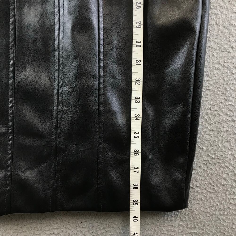New $221 Tart Anastasia Vegan Leather Dress black size XS‎ - Picture 9 of 12